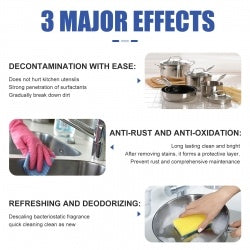 100ML Box Kitchen Grease Cleaner, Oil Cleaning Foam Cleaner, Smoke And Kitchen Utensils Decontamination Agent, Fresh Smell