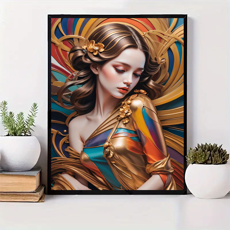 5DDIY Diamond Painting Set Full Diamond Round Water Diamond Art