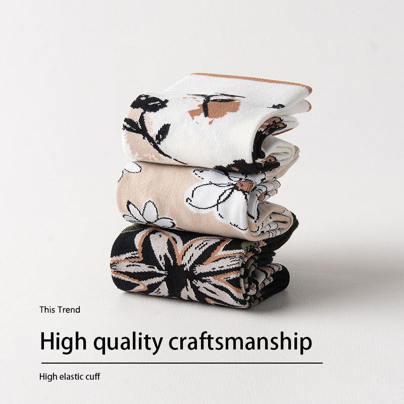 3 Pairs Women Thin Socks Soft Bootie Socks Women Above Ankle Crew Socks Soft, Comfortable And Breathable For Outdoor Sports Cycling