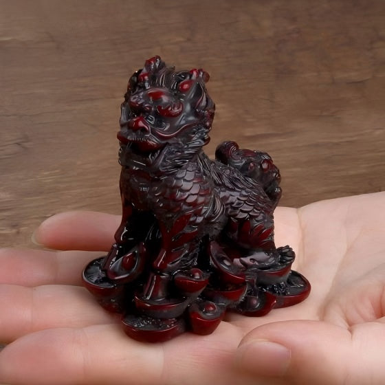 Lucky Jinbao Copper Kirin Gold Ingot Ornaments, Feng Shui Office Home Decoration, Housewarming, Business High-end Gifts - Prohibited For Sale On Temu