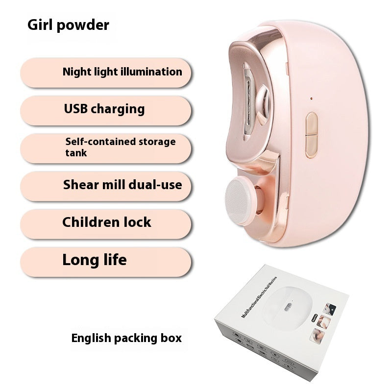 Nail Grinder, Electric Nail Clipper, Anti-pinch Nail Clipper For Children And Adults, Multi-purpose Nail Grinder