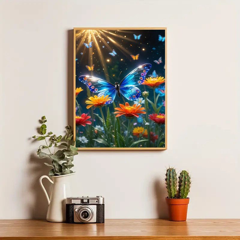 5DDIY Diamond Painting Set - Full Diamond Round Water Diamond Art, Sparkling Mosaic Handmade Home Decoration, Including Durable Canvas And Tools