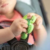 Nuby Teethe N' Pop Sensory Play Teether for Infants, Green Turtle Design