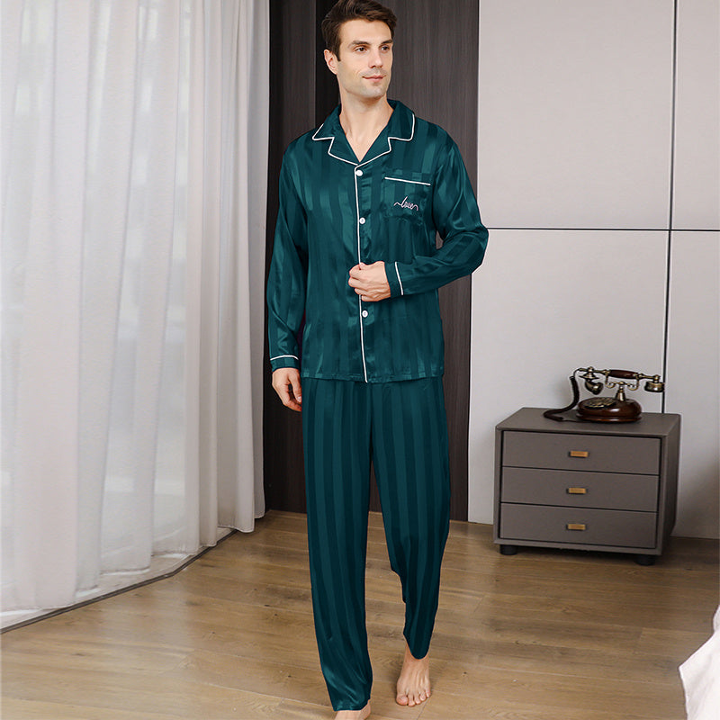 Ice Silk Men's Pajama Set