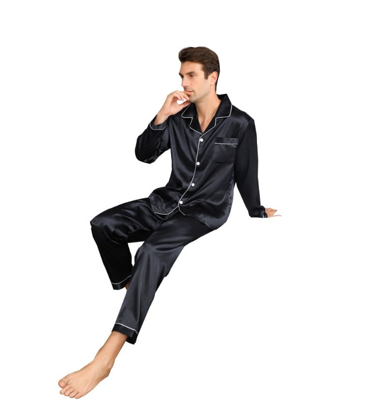 Ice Silk Men's Pajama Set