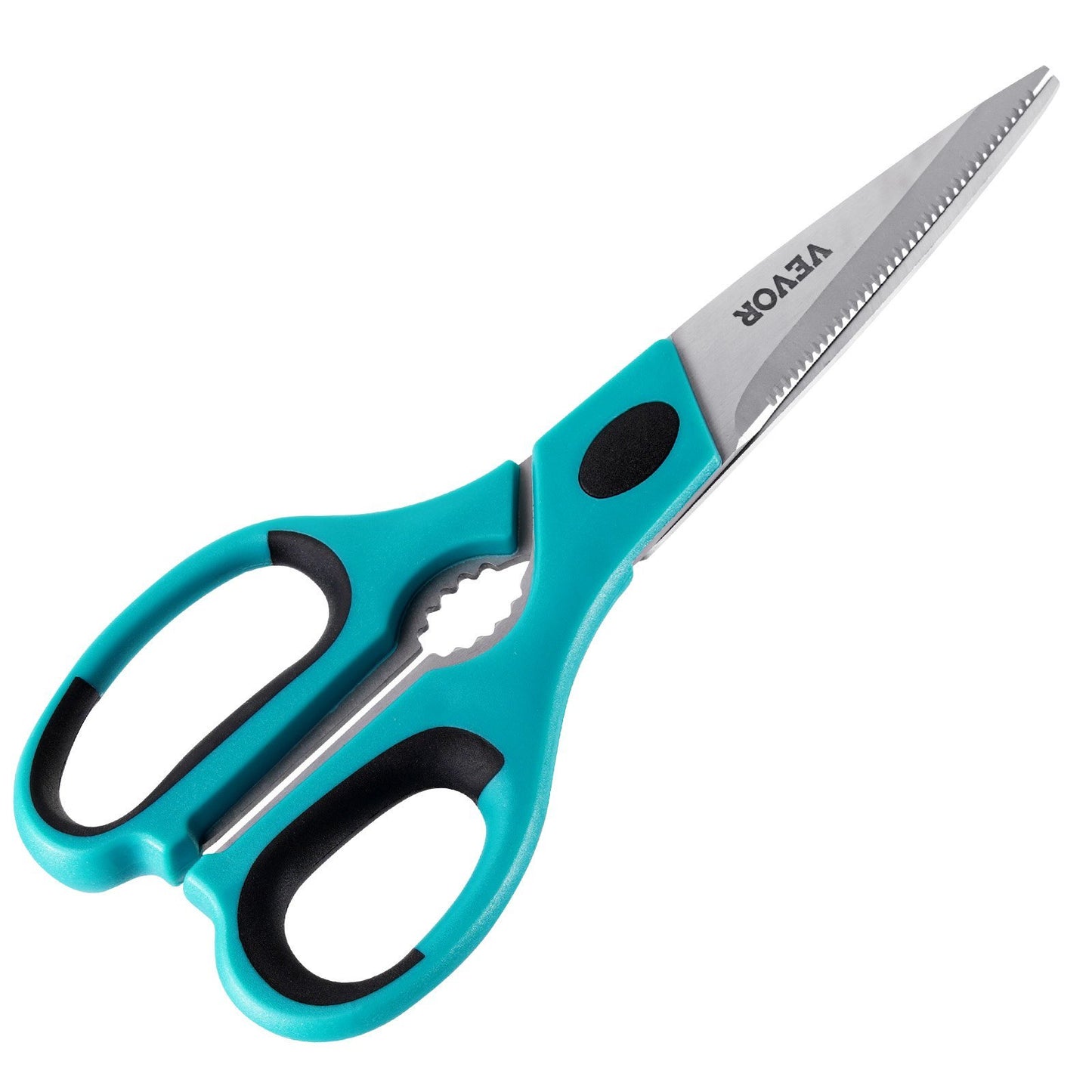 Kitchen Scissors 2 Pack Stainless Steel Kitchen Cooking Shears Cyan Grey
