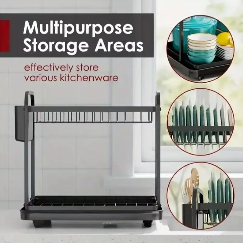Kitchen Double Drain Rack