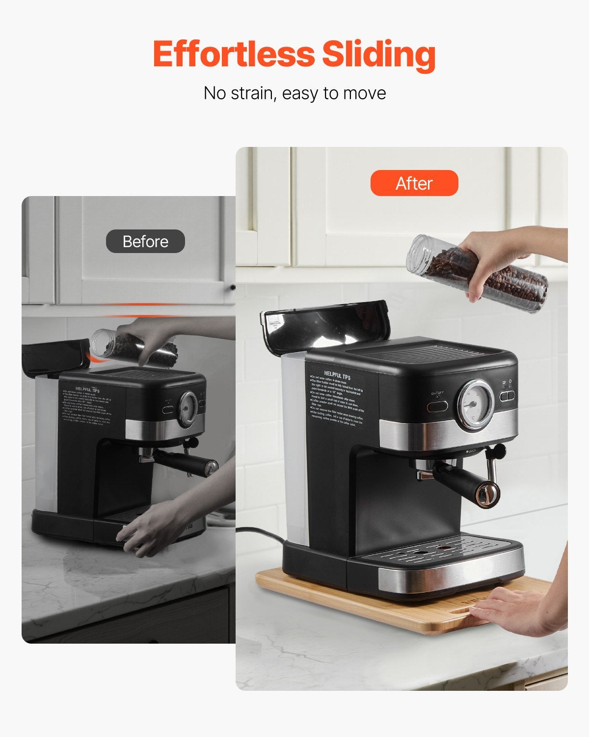 Appliance Slider 14 X 9.5 In Sliding Tray For Kitchen Countertop