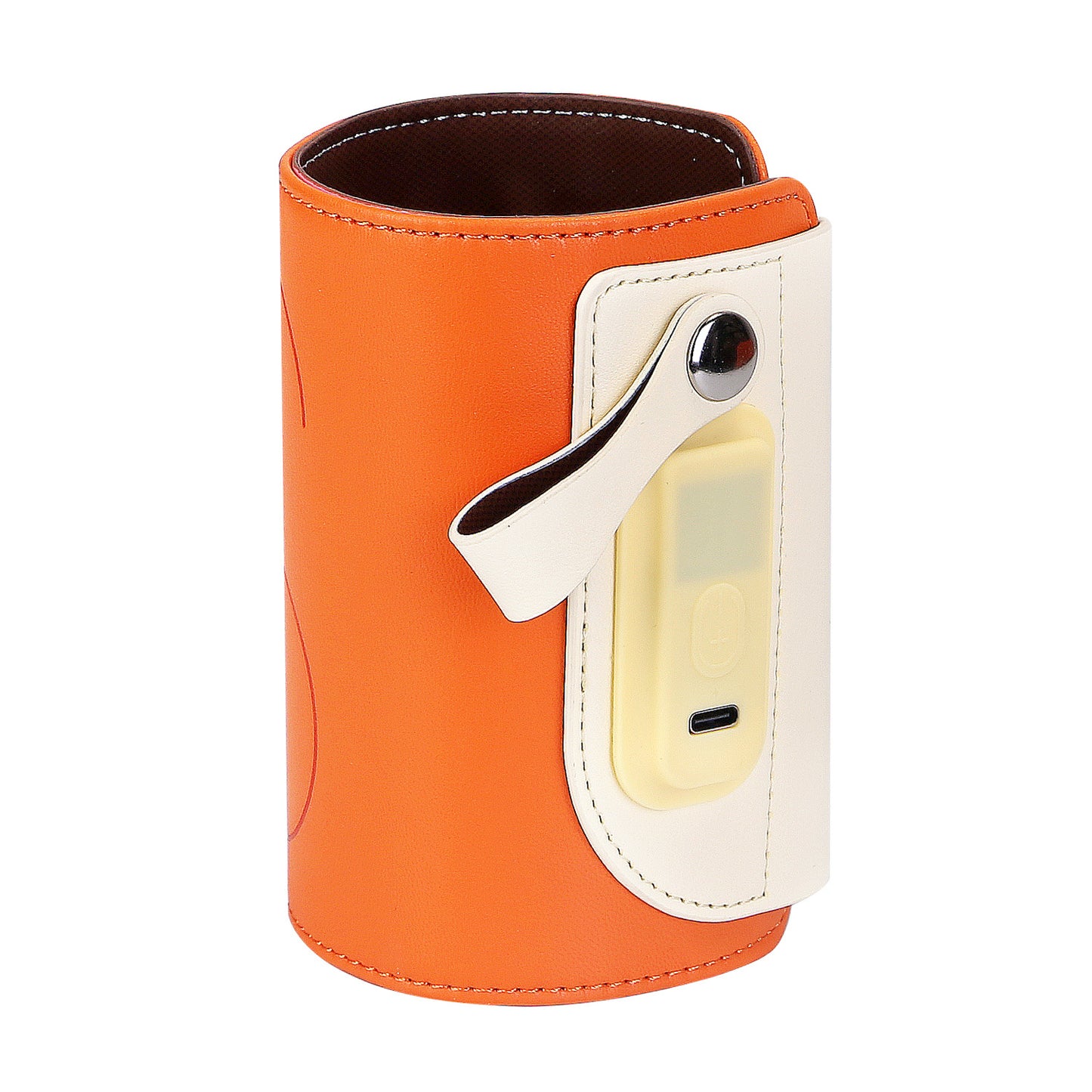 1Pc Portable Baby Milk Warmer 5 Temperature Adjustable Handhold Bottle Warmer With Fast Charge Adapter For Outdoor Car Travel