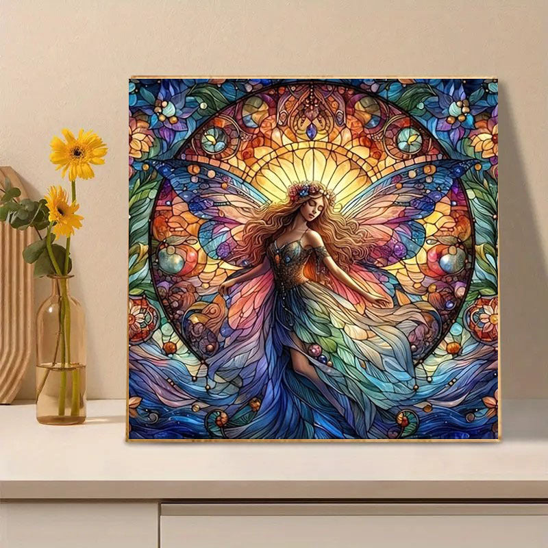 5DDIY Diamond Painting Set - Full Diamond Round Water Diamond Art, Sparkling Mosaic Handmade Home Decoration, Including Durable Canvas And Tools
