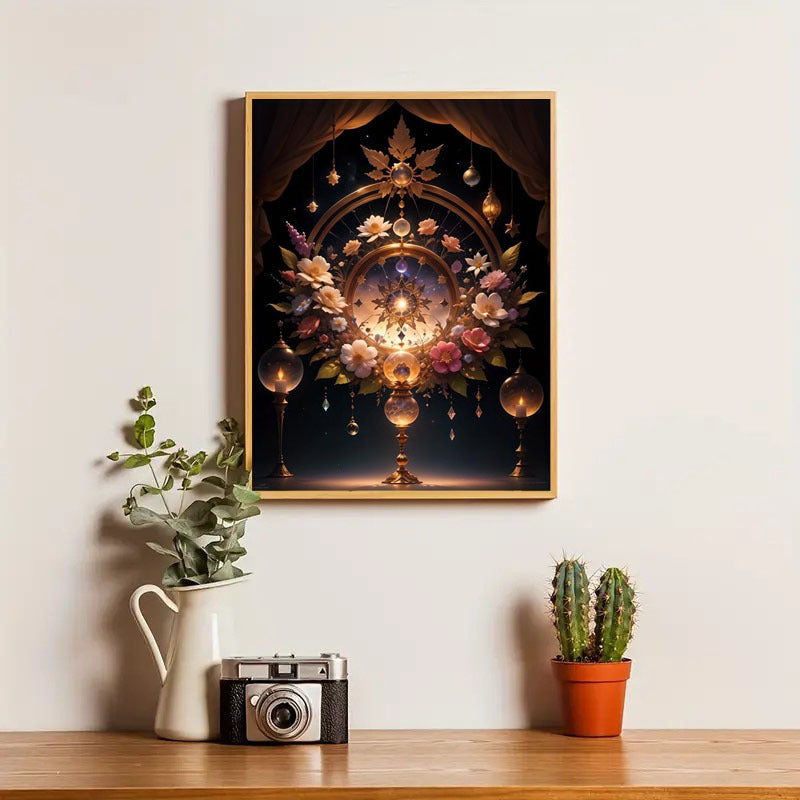 5DDIY Diamond Painting Set - Full Diamond Round Water Diamond Art, Sparkling Mosaic Handmade Home Decoration, Including Durable Canvas And Tools