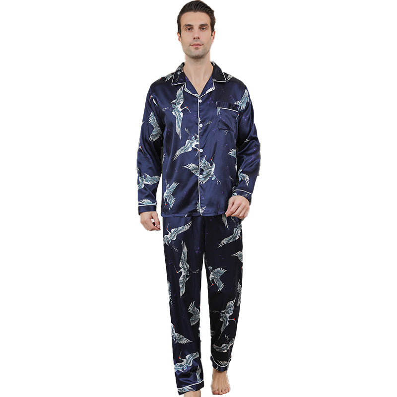 Ice Silk Men's Pajama Set