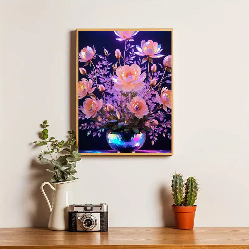 5DDIY Diamond Painting Set - Full Diamond Round Water Diamond Art, Sparkling Mosaic Handmade Home Decoration, Including Durable Canvas And Tools