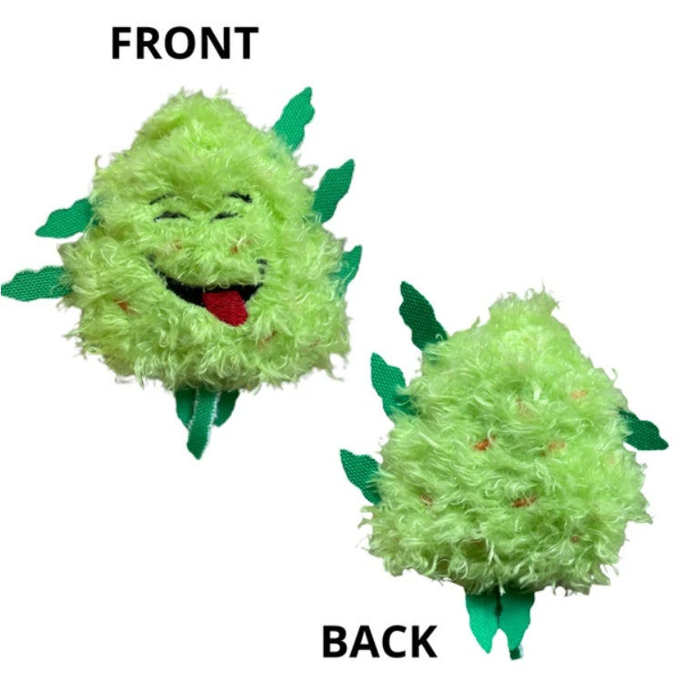 My Name Is Bud Jr, Funny Catnip Weed Nug Cat Toy, Cute Stuffed Parody Pot Nug, Cool Plush 420 Novelty Gift For Cats, Kittens & Their Owners, For Play  A Photo Prop