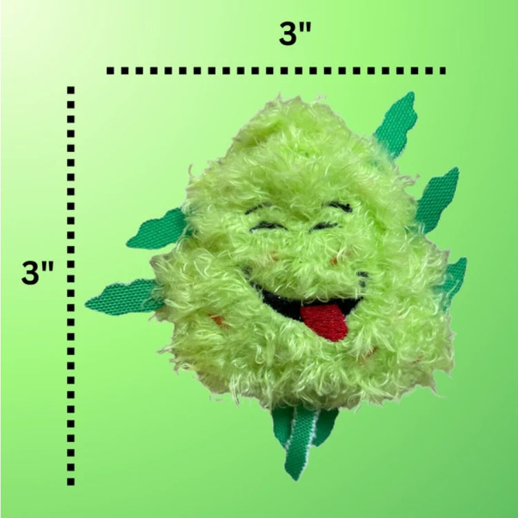 My Name Is Bud Jr, Funny Catnip Weed Nug Cat Toy, Cute Stuffed Parody Pot Nug, Cool Plush 420 Novelty Gift For Cats, Kittens & Their Owners, For Play  A Photo Prop