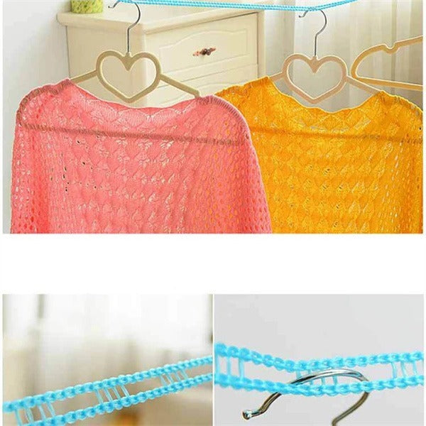 5 Meter Multifunctional Clothesline For Indoor And Outdoor Use. It's A Sturdy, Windproof Clothesline That's Perfect For Drying Laundry