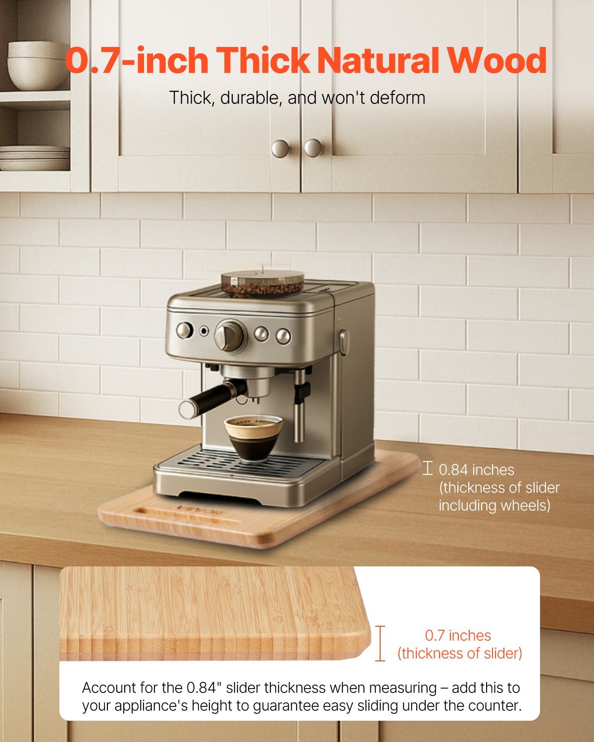 Appliance Slider 16 X 12 In Sliding Tray For Kitchen Countertop