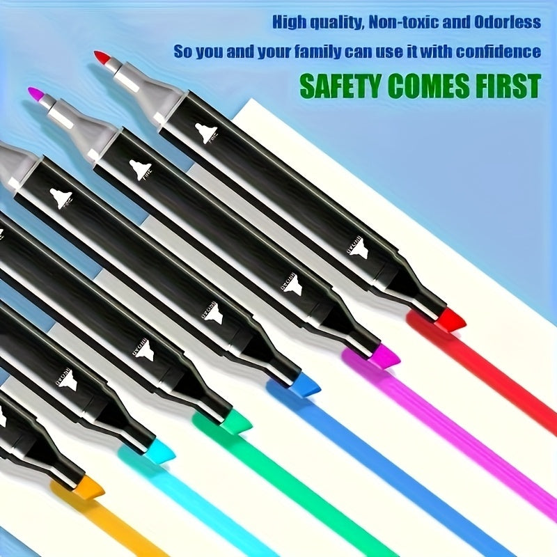 Alcohol Markers 120  Healthy Bright Professional Multi Colour Pens All Children Fold Color Naturally Colour Markers Oil-Based Scientific Purity Permanent Marker Pen