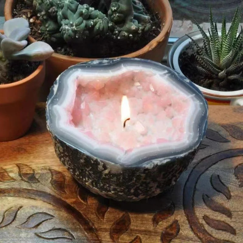 AuraGlow™ Crystal Healing Candle 🔮✨