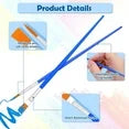 Acrylic Paint Brush Set, 60 Pcs Oil Watercolor Acrylic Paint Brush, Artist Paintbrushes for Body Face Rock Canvas, Kids Adult Drawing Arts Crafts Supplies, Blue