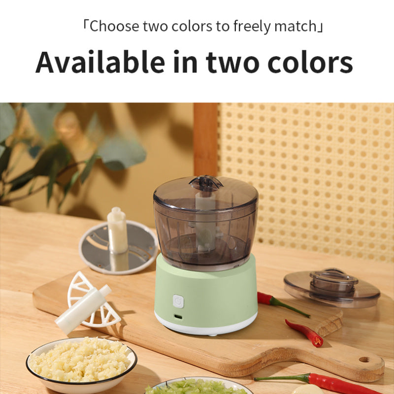 Multifunctional Food Processor - Cordless Electric Meat & Vegetable Grinder, Chopper, Meat Grinder, Dicer - Portable Mini Food Machine
