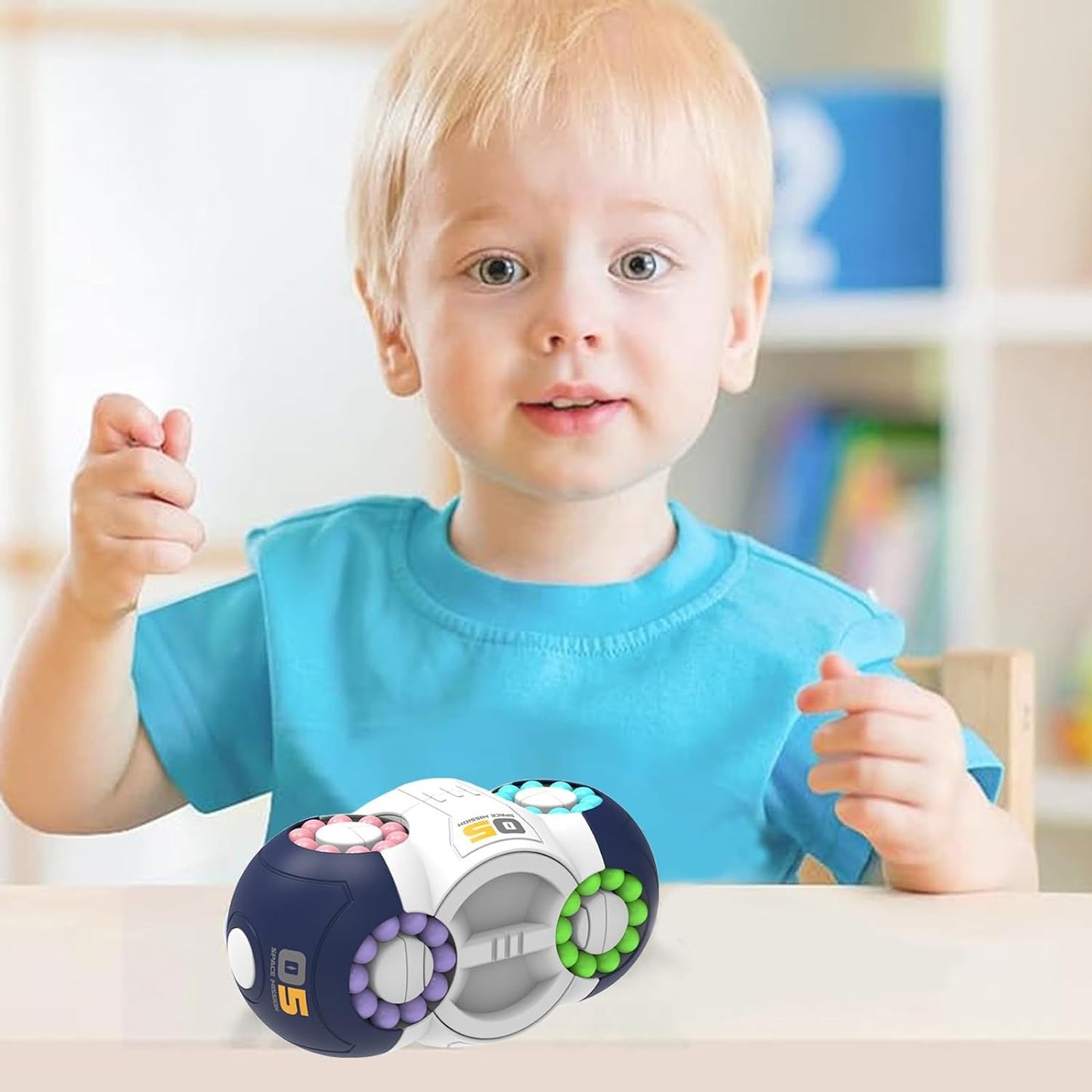 Decompression Toy, Three-dimensional Magic Bean Fingertip Magic Cube Puzzle Toy For Kids Children Student Adult As Birthday Gift Rubik's Cube