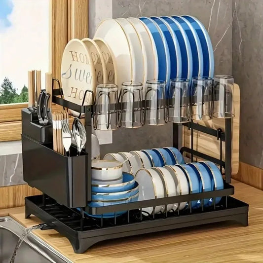 Kitchen Double Drain Rack