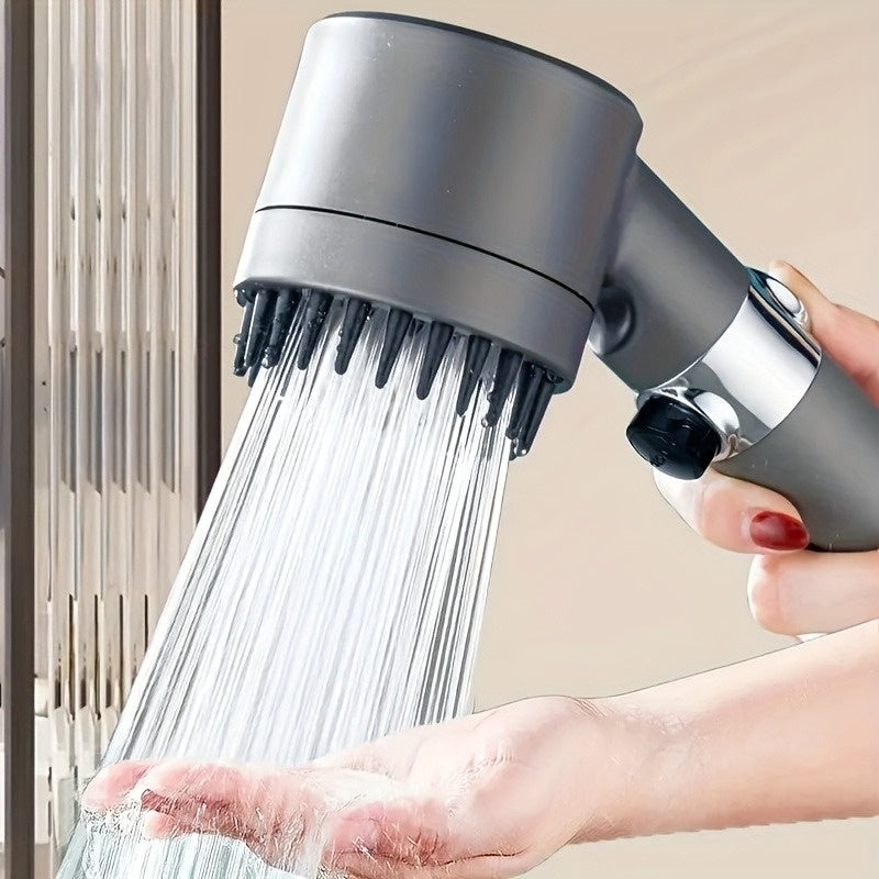 Stainless Steel Fixture - 5 Filter Shower Set, With 3 Adjustable Modes, Stainless Steel Panel And Adapter, Perfect Christmas Gift, Christmas Shower. My Order