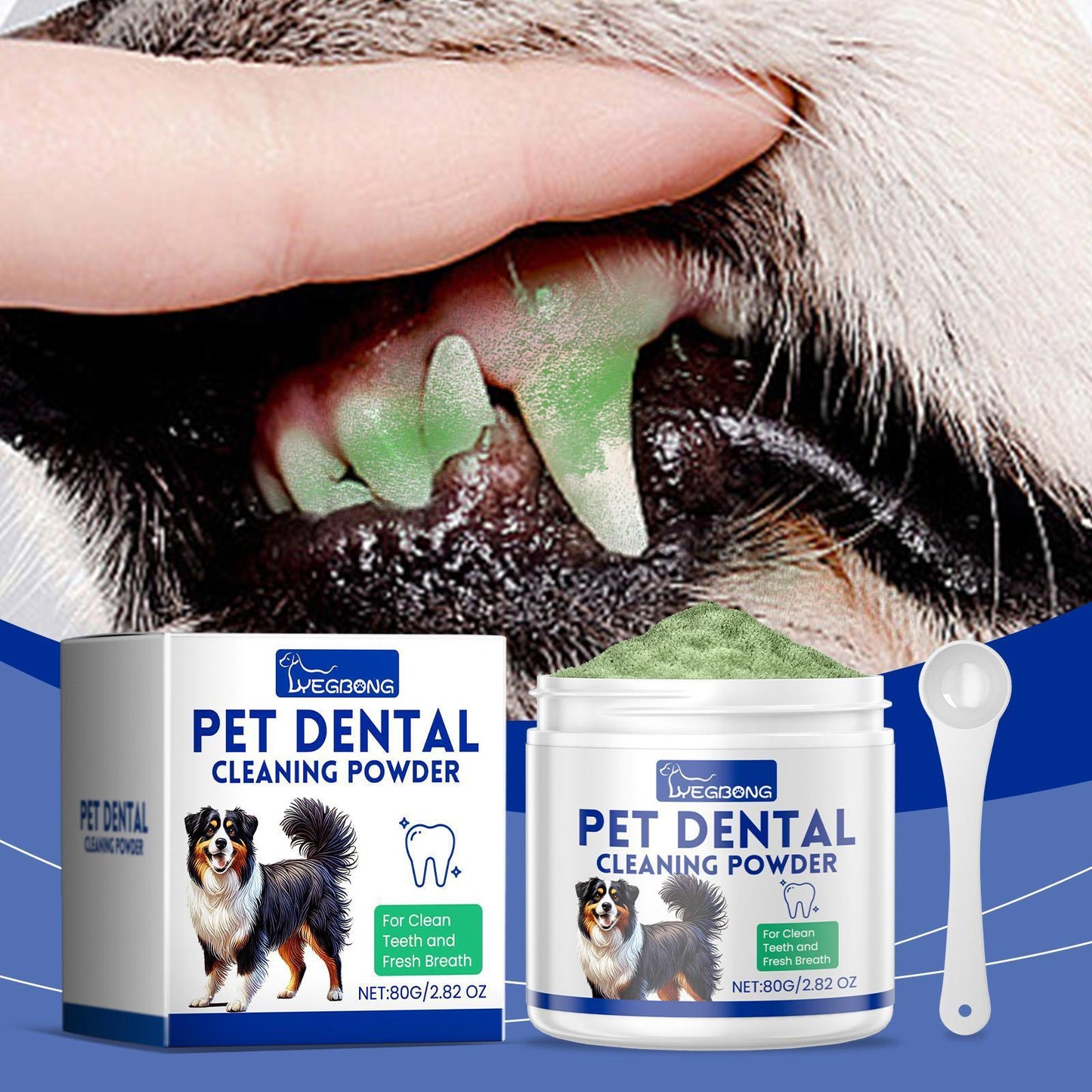 Yeagerbong Dog Tooth Cleaning Powder Gently Cleans Tartar Stains And Freshens Breath