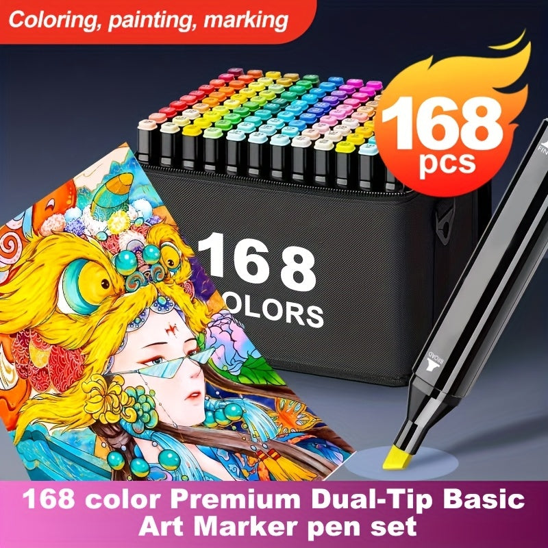 Alcohol Markers 120  Healthy Bright Professional Multi Colour Pens All Children Fold Color Naturally Colour Markers Oil-Based Scientific Purity Permanent Marker Pen