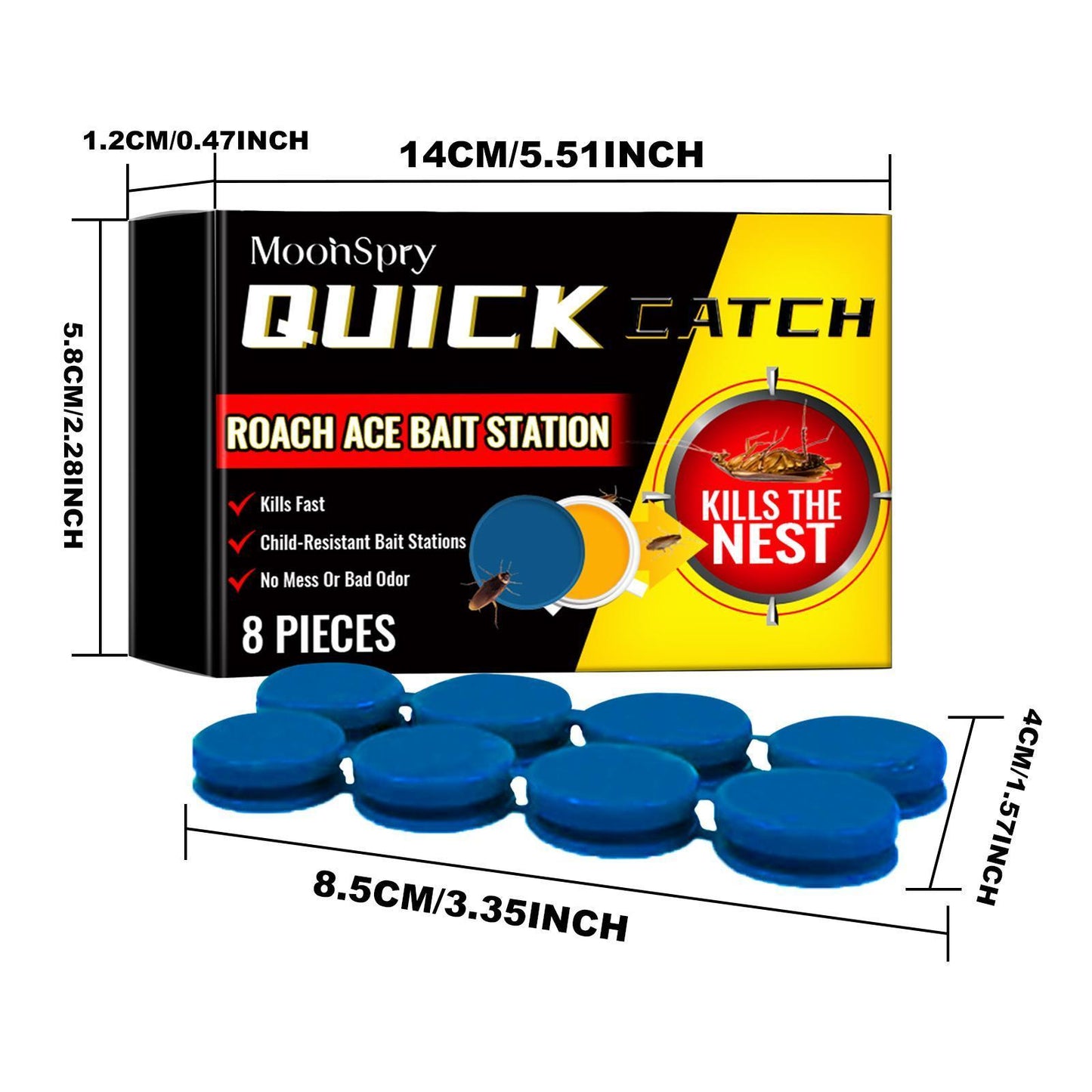 Moon Elf Roach Buster Bait Station