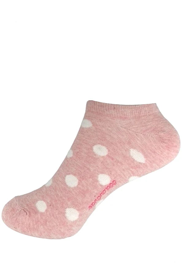 Polka Dot Print Cotton Short Socks