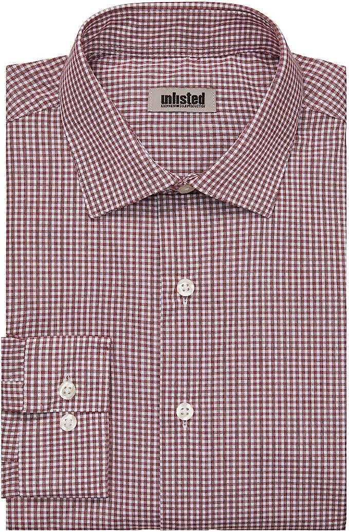 Kenneth Cole Men's Dress Shirt Slim Fit Checks and Stripes