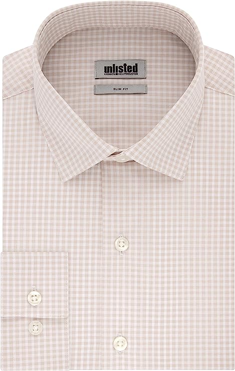 Kenneth Cole Men's Dress Shirt Slim Fit Checks and Stripes